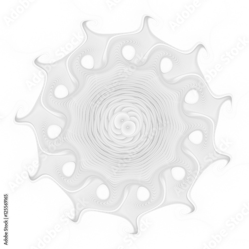 Abstract Grey Mandala On White Background Fantasy Fractal Design Images, Photos, Reviews