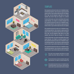 Poster - Isometric houses