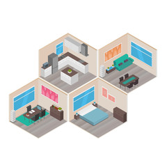 Poster - Isometric houses