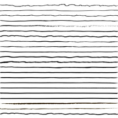 Poster - set of horizontal lines drawn with a trembling hand, curves tremolo brush