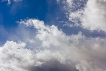 sky with clouds and light