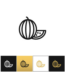 Poster - Watermelon linear vector icon