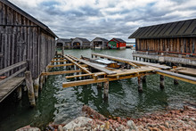 Boats In Maritime Quarter In Mariehamn, Aland Islands