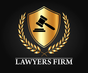 Wall Mural - Luxury Lawyer Firm and Lawyer Company Logo Vector Design