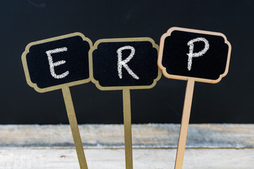 Business acronym ERP as Enterprise Resource Planning