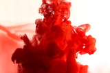 Fototapeta  - red dye in water
