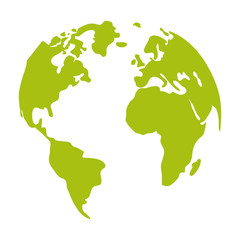 Wall Mural - world planet earth isolated icon vector illustration design