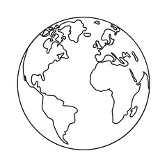 world planet earth isolated icon vector illustration design