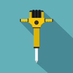 Poster - Jackhammer icon. Flat illustration of jackhammer vector icon for web