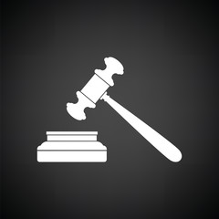 Sticker - Judge hammer icon