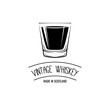 Vintage Whiskey Label - Whisky Glass .