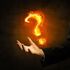 Aufkleber - Question light sign