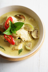 Wall Mural - green curry chicken,thai food