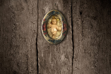 Wall Mural - Baby Jesus Christmas cards