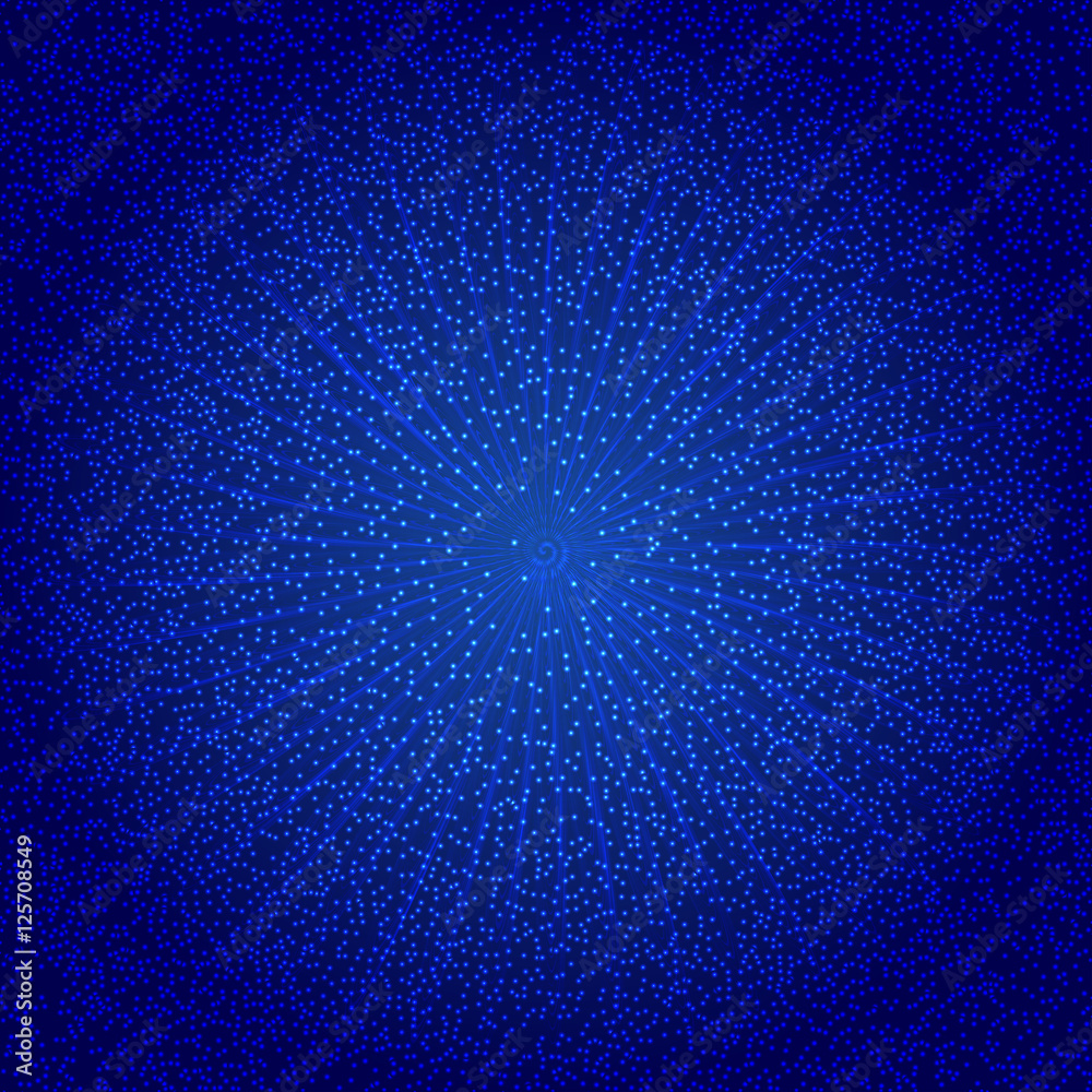 Abstract blue dotted vector background Stock Vector | Adobe Stock