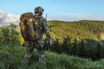 Wall Mural - ranger in the mountains