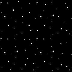 Wall Mural - star seamless pattern. black and white retro background. chaotic elements. abstract geometric shape 