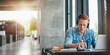 © Jacob Lund - University student working on academic assignment