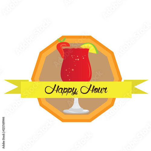 Happy hour Stock Vector Adobe Stock
