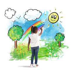 paint a green panorama
