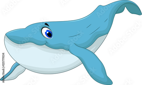 cute blue whale cartoon for you design Stock Illustration | Adobe Stock