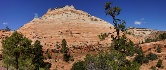 Poster - White and red sandstone mountains