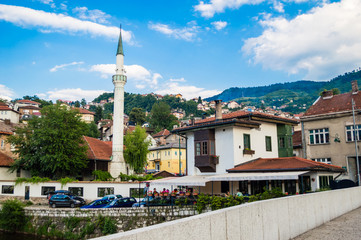 Wall Mural - Sarajevo cityscape, Bosnia and Herzegovina