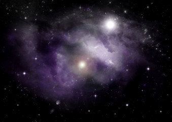 Wall Mural - galaxy in a free space