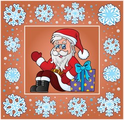 Wall Mural - Christmas subject greeting card 7