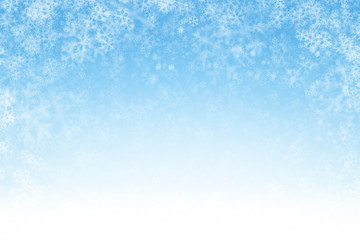 Wall Mural - winter background with snowflakes