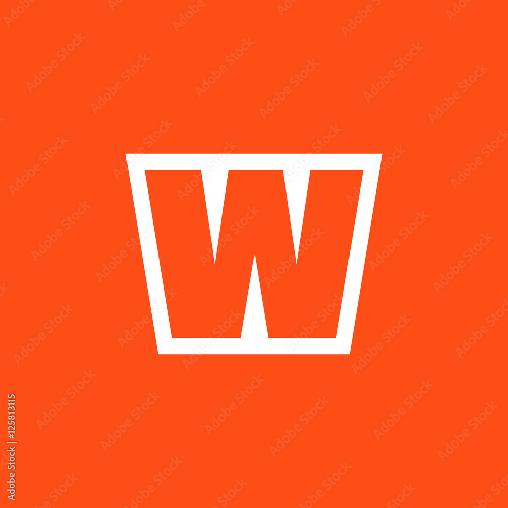 Letter W vector, logo. Useful as branding symbol, corporate identity ...