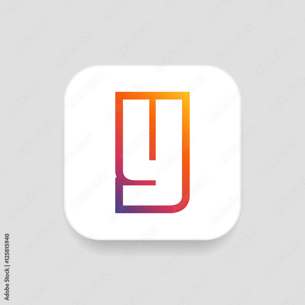 Letter Y vector, logo. Useful as branding symbol, identity, alphabet ...