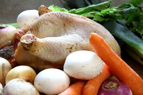 Ingredients Pour La Recette De La Poule Au Pot Recette