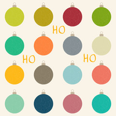 Poster - christmas baubles.