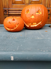 Halloween orange pumpkins