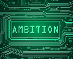 Wall Mural - Ambition technology concept.