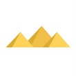 Egypt pyramids vector illustration