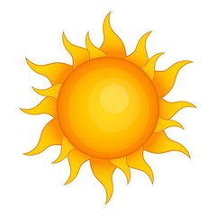 Poster - Sun icon. Cartoon illustration of sun vector icon for web design