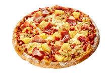 Delicious Hawaiian Pizza With Ham And Pineapple