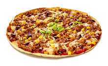 Tex-Mex Tortilla Pizza With Kidney Beans And Corn