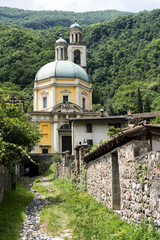 Wall Mural - Church of Santa Croce at Riva San Vitale