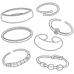 Poster - vector set of bracelet