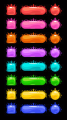 Poster - Colorful vector buttons set.