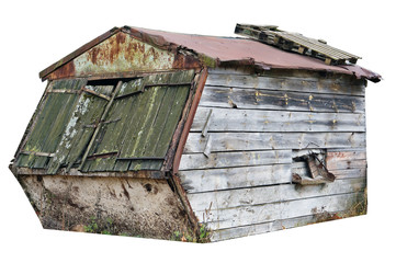 Wall Mural - Abandoned aged wooden shed