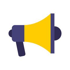 Wall Mural - megaphone anouncement isolated icon vector illustration design