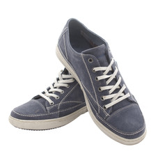 pair of youth shoes blue