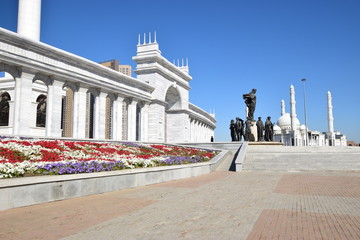 View in Independence Square in Astana, capital of Kazakhstan