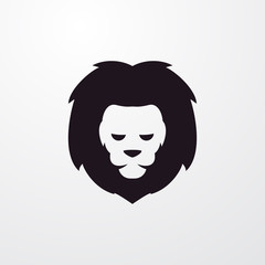 Wall Mural - lion head icon illustration