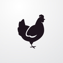 Rooster Icon Illustration