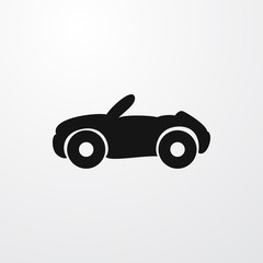 Wall Mural - cabriolet icon illustration